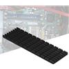 Mtlavishness PCie. Aletta di raffreddamento del dissipatore di calore SSD 2280 per computer desktop portatileoro (Black)