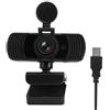 Enlybee Webcam HD USB 2K/1440P per trasmissione in diretta, fotocamera per computer desktop con microfono integrato, modello PC06, rotazione a 360 gradi, plug and play, riduzione intelligente del