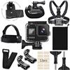 TELESIN Eyeon Accessori Kit per GoPro Hero 8 Black-60M Custodia Impermeabile, Cinghia Pettorale, Supporto per Cinghia Testa, Cinturino Polso Borsa, Strorage Pouch Bag, 360 Clip Montaggio Zaino