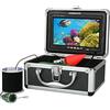 VCHICS Telecamera subacquea per la pesca, Fotocamera Fish Finder 7 '' HD 1000TVL. Telecamera da pesca subacquea impermeabile 6 PCS. bianca PORTATO for la pesca del mare per la pesca in kayak su lago ghiaccia