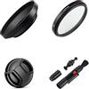 AFGRAPHIC Set di accessori per fotocamere Sony Cyber-Shot DSC RX10 Mark III, RX10 Mark IV con paraluce grandangolare in metallo, filtro UV, tappo obiettivo, penna per pulizia