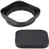 Generico Camera Accessories, Paraluce quadrato in metallo a baionetta. Compatibile con Sigma 56mm F1.4 DC DN, 18-50mm F2.8 DC DN con cappuccio in metallo