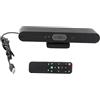HUIOP Telecamera per conferenze,Videocamera 4K Webcam USB Telecamera per videoconferenza HD con Microfono e Altoparlante Tracciamento facciale AI Messa a Fuoco Automatica Pickup vocale a 360° Plug