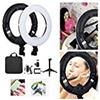 Yidoblo Anello luminoso LED bicolore dimmerabile da 30,5 cm, kit con mini supporto da tavolo, borsa per il trasporto, supporto per foto per selfie di ritratti YouTube, foto, video, studio fotografico,
