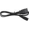 Dilwe Adattatore Cavo di Alimentazione Durevole 1 M C14 a C7, Connettore IEC320 C14 Maschio a IEC320 C7 Femmina 2500 W, Comodo per Fotocamere Digitali e Proiettori