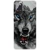 MUTOUREN Cover per Samsung Galaxy A51 5G Custodia in Silicone TPU Trasparenti Ultra Sottile Antigraffio Antiurto Protettivo Case con Pellicola Proteggi Schermo, Lupo 02