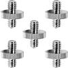 Tenlacum - Adattatore filettato standard 1/4-20 maschio a 1/4-20 maschio, confezione da 5