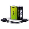VERICO LoopEnergy CR14 - Confezione da 2 pezzi, 5500 mWh / 3700 mAh, ricarica rapida tramite connettore USB-C in circa 2 ore, batteria agli ioni di litio, con 1 cavo di ricarica da tipo A a 2 x tipo C