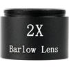 Generic Accessori per telescopio, 2 lenti ottiche di Barlow, a banda larga, per oculare telescopio, porta M28,6 x 0,6 mm, filettatura M30 x 1 (M28,6 x 0,6 fine)