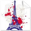 DIYthinker Eiffel Tower silhouette Francia Parigi occhiali panno di pulizia Gift Phone Screen Cleaner 5PCS