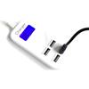 Trade Shop Traesio Hub Usb 4 Porte 6A con Display Led per Controllo Ricarica Batteria