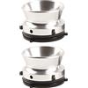 Generic Adattatori per Mozzi NAB Apriscatole Professionali in Lega di Alluminio per Studer 10 Pollici per Akai (SILVER)