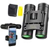 Generic Binocolo da esterno,Binocolo per adulti e bambini,Binocolo tascabile da viaggio 500x25 | Binocolo impermeabile per guardare sport, binocolo con ampia visione con adattatore telefonico per adulti e bam