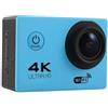 BJdfgE Action Camera Ultra HD 4K/30fps WiFi 2.0 pollici 170D Casco impermeabile subacqueo Registrazione video Ciclismo Sci Telecamere Sport Cam(SKY BLUE)