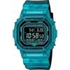 Casio Orologio Quarzo Uomo, misura cassa 42.80mm con quadrante Nero Digitale e cinturino Turquoise in Plastic/Resin Bracelet DW-B5600G-2ER