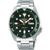 Seiko 5 Sports Orologio Analogico Automatico Uomo con Cinturino in Acciaio SRPD63K1, Verde, 3K1