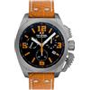 TW Steel Swiss Canteen Mens 46mm Quartz Chronograph Watch with Leather Strap