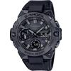 G-Shock Casio G-shock - Orologio Uomo Solare Sportivo Cinturino In Acciaio Inox Nero Cassa In Fibra Di Carbonio Quadrante Analogico-digitale Nero - GST-B400BB-1AER