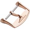 ROUREOX Fibbia Orologio in Acciaio Inox - Chiusura Ardiglione Classica Lucida per Cinturini Piccoli - Stile Vintage per Longines-Oro rosa 12mm
