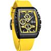 NAVIFORCE Orologio sportivo cronografo impermeabile per uomo, cinturino in silicone colorato, orologio da polso al quarzo con data automatica