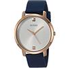 GUESS Orologio analogico da donna in acciaio inox con cinturino in, Blu/oro rosa/bianco, misura unica, Nova