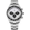 TAYSHILEY RollsTimi RT7931 - Orologio da uomo al quarzo, cronografo in acciaio inox, sportivo, impermeabile, movimento al quarzo giapponese VK63, vetro zaffiro sintetico, quadrante con data automatica