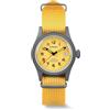 BODERRY Orologio uomo 38mm in titanio, automatico, militare, funzione giorno/data, impermeabile 100M, cinturino in nylon, movimento giapponese NH35 e corona a vite — LANDMASTER