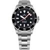 RATIO FreeDiver, orologio subacqueo con vetro zaffiro giapponese, automatico, resistente all'acqua fino a 200 m, orologio subacqueo da uomo, Nero