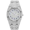 ICEDIAMOND Full CZ Diamond Charm Orologio Da Polso Al Quarzo, Ghiacciato Fuori Luminoso Zircone Pietre 43MM Quadrante Calendario, Hip Hop Trend Gioielli per Gli Uomini
