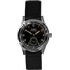 MWC Aeschbach WW2 Automatico Acciaio Nero Pelle Orologio Uomo