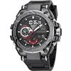 Forrader Orologio sportivo digitale da uomo con quadrante grande impermeabile militare orologi da polso per uomo con cronometro allarme LED luce posteriore