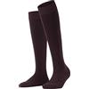 FALKE Donna Softmerino W Kh lana cotone al ginocchio tinta unita, Grigio Anthracite Melange 3089, 39-40