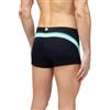 SUNDEK Zion Short, Costume a Boxer da Mare Uomo (IT, Testo, M, Regular, Regular, Nero/Multicolor)