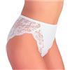 JADEA Slip Donna in Cotone Elasticizzato, Offerta 6-12 Pezzi, Slip Donna Midi, Slip Donna con Pizzo Art. 530 (6 Pezzi Bianco, 3)