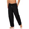 Amazon Essentials Pantaloni Pigiama in Popeline di Cotone dalla Linea Dritta con Coulisse ed Elastico in Vita Uomo, Blu Marino Motivo Cashmere, 3XL