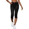 Onsoyours Jeans Capri Donna Eestivi 3/4 Jeans a Vita Alta Eleganti Elasticizzati Corti Pantaloni in Denim Jeggings B Azzurro XXL
