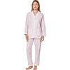 Lady Law PELLEGRINI Pigiama Donna Cotone Lungo Pigiama Donna con Bottoni a Camicia Completo Notte Primavera ed Estate Leggero Mezza Stagione Elegante e Traspirante