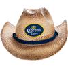 Calhoun Corona - Cappello da Cowboy da Uomo in Paglia Extra con Tesa Curva Marrone Chiaro, Marrone Chiaro, Taglia Unica