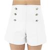 JOPHY & CO. Pantaloncini Ecopelle Donna Vita Alta (cod. 6632) (L, Fucsia)