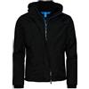 Superdry Uomo Giacca A Vento Artica Con Cappuccio E Cerniera A Scomparsa, Black/Super Denby, M