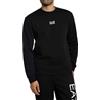EA7 Uomo Felpa Core Sweatshirt, Black, L