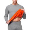 Getdoublerich Set di biancheria intima da uomo in velluto termico per taglie forti, con pantaloni lunghi e top a maniche lunghe, abbigliamento interno per uso casual con clima freddo (5XL grigio chiaro)