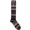 Gallo calze uomo righe multicolor in cotone e cashmere art. AP102855 colore sasso/panna taglia unica 40-45