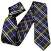 Avantgarde Cravatta blu fine cravattino a quadri skinny tie made in italy