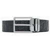 Armani Exchange Cintura uomo Liam All Over Logo, nero, 44IN