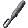 lmoikesz parasole con fibbia completamente automatico Parte di supporto in fibra di vetro parasole con fibbia completamente automatico Ombrellone in gomma, 27 pollici [grigio]