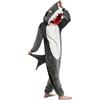 Faroby Tutina da squalo, Pigiama Morbido e Carino, Costume Peloso, Unisex, per Halloween, per Donna, Uomo, XL
