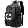 XINYASEE Zaino Casual da Viaggio Università Vintage Porta PC 15.6 Pollici Impermeabile per Uomo e Donna - Lavoro Scuola Spiaggia Nero (A)