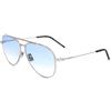 Italia Independent Occhiali da Sole FORREST 0310 SUPER TH 075.GLS SILVER GLOSSY 57/12/145 Uomo