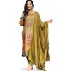 RangMahal Store RangMahal - Set kurti da donna in seta pesante, con pantaloni e Dupatta (US, Alpha, L, regolare, regolare, verde), Verde, Large